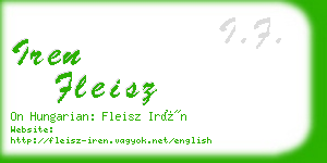 iren fleisz business card